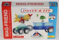 Конструктор магнитный "MAG - FREND" Drive & Fiy 30 деталей (1) 