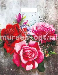 Пакет с прорезными ручками "Триумф" Три розы на окне 31*40см 60мкм ПВД (50) - купить в Тамбове