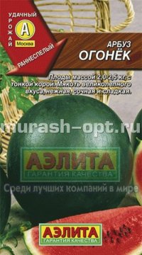 Семена арбуза "Огонёк" 1гр /Аэлита/ (10) Цветной пакет - купить в Тамбове