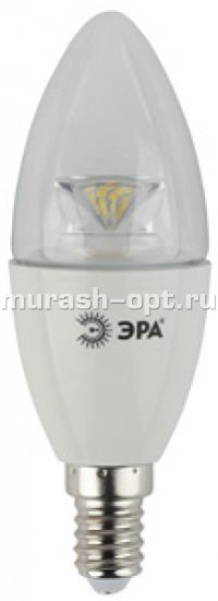 Светодиодная лампа "Эра" B35 Clear 7W E14 (10) /Яркий свет 842/ - купить в Тамбове
