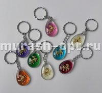Брелок "Овечка" пластиковый прозрачный 3,5см (12/120) - купить в Тамбове