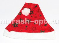 Колпак Деда Мороза цветной со звёздочками (12) - купить в Тамбове