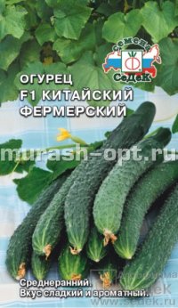 Семена огурцов "Китайский Фермерский Холодоустойчивый" F1 0,2гр /СеДеК/ (10) Цветной пакет - купить в Тамбове