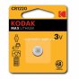 Батарейка "Kodak" Max Lithium CR1220 бл1 (12)  - купить в Тамбове