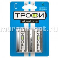 Батарейка "Трофи" Alkaline C LR14 /бл2 (2/24/120) - купить в Тамбове