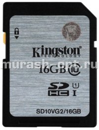 Карта памяти SD "Kingston" 16GB Class 10 (10) - купить в Тамбове