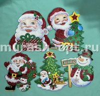 Открытка новогодняя 18*18см в ассортименте (10) - купить в Тамбове