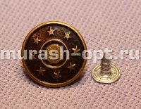 Пуговица - кнопка металлическая d15мм (1000) - купить в Тамбове