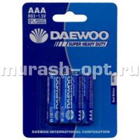 Батарейка "Daewoo" AAA R03 бл4 (4/40/480) - купить в Тамбове