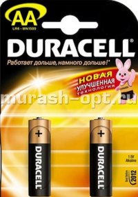Батарейка "Duracell" AA LR6 бл2 (2/24/96) - купить в Тамбове