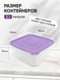 Контейнер для пищевых продуктов "Унико" квадратный 2,1л 193*193мм H94мм (28)  - купить в Тамбове