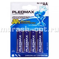 Батарейка "Samsung Pleomax" AA R6 бл4 (4/40/400) - купить в Тамбове