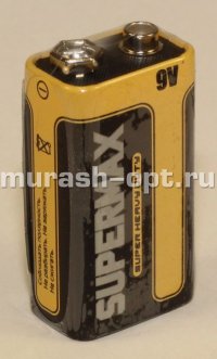 Батарейка "SuperMax" 6F22 /1 (10) Крона - купить в Тамбове