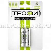 Батарейка "Трофи" Eco Alkaline AAA LR03 бл2 (2/60) - купить в Тамбове