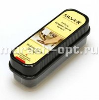 Губка для кожи "Silver" стандартная бесцветная (6/48) Скидка 50% - купить в Тамбове