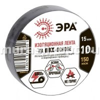 Изолента "Эра" ПВХ чёрная 10м /15мм*0,15мм/ (10/500) - купить в Тамбове