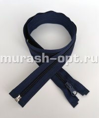 Молния спиральная разъёмная 80см 1замок синяя (10/50) - купить в Тамбове