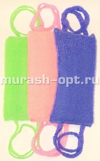 Мочалка для тела вязаная с поролоном 29*11см (100) - купить в Тамбове