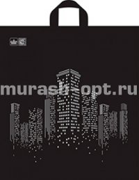 Пакет с петлевыми ручками "Полоса" Город 40*44см 43мкм ПНД (50/300) - купить в Тамбове