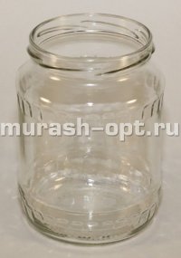 Банка стеклянная "Шашечки" 0,72л винтовая горловина 1-82 (12) - купить в Тамбове