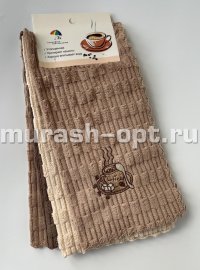 Салфетка из микрофибры для уборки 30*30см (4/24) /Кофейные/ - купить в Тамбове