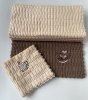 Салфетка из микрофибры для уборки 30*30см (4/24) /Кофейные/  - купить в Тамбове