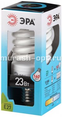 Энергосберегающая лампа "Эра" F-SP 23W Е27 (12/48) /Яркий свет 842/ - купить в Тамбове
