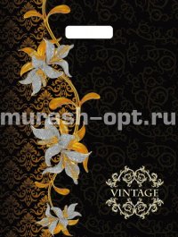Пакет с прорезными ручками "Триумф" Винтаж 31*40см 60мкм ПВД (50) - купить в Тамбове