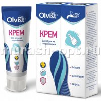 Крем для кожи "Olvist" тюбик с губкой 75мл средне-коричневый (12) - купить в Тамбове