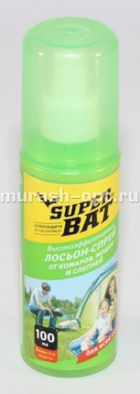 Спрей от комаров "Super Batt" 100мл (50) - купить в Тамбове