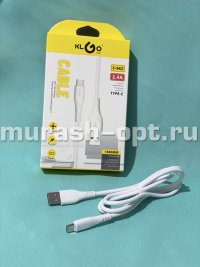 Кабель "KLGO" USB - Type-C 1м (1) /круглый/ - купить в Тамбове