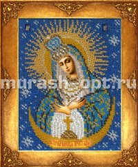 Набор для вышивания бисером "Светлица" Пресвятая Богородица Остробрамская 11,9*15,8см (1)  - купить в Тамбове