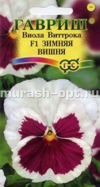 Семена цветов виолы "Зимняя вишня" F1 0,1 гр /Аэлита/ (20) Цветной пакет - купить в Тамбове